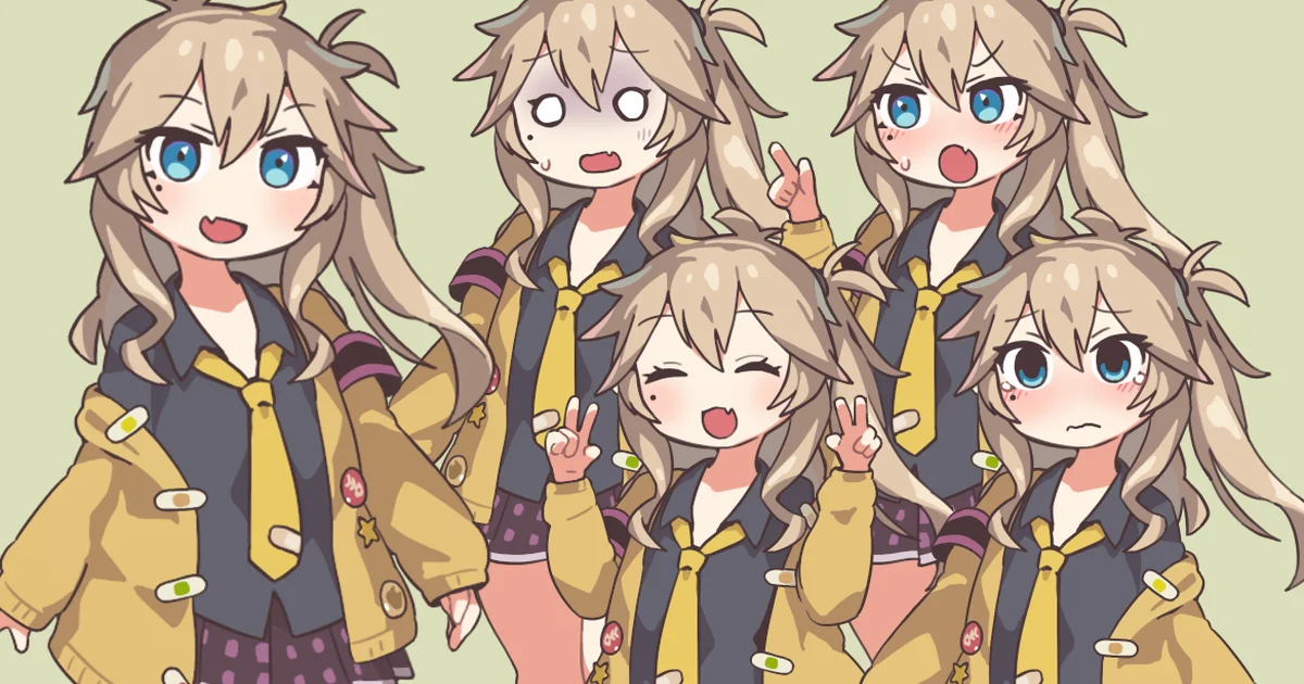 春日部つむぎ立ち絵素材のサムネイル